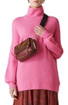 Women's Whistles Oversize Slouchy Funnel Neck Sweater - Pink