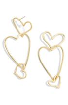 Women's Baublebar Minimal Heart Drop Earrings