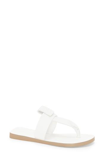 Women's Mercedes Castillo Tanna Thong Sandal M - White