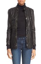Women's Frame Leather Jacket