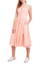 Women's Free People Perfect Peach Poplin Midi Dress - White