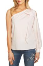 Women's Cece One-shoulder Poplin Top - Pink