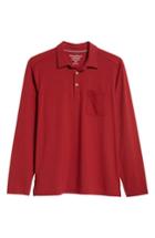 Men's Tommy Bahama Tropicool Sueded Sands Fit Polo, Size Medium - Red