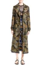 Women's Yigal Azrouel Embroidered Trench Coat