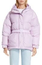 Women's Ienki Ienki Michelin Hooded Down Puffer Coat - Purple