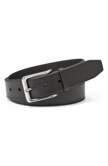 Men's Fossil Leather Belt - Black