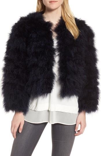 Women's Chelsea28 Crop Feather Jacket - Blue