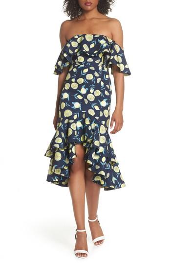 Women's Fame And Partners Sasha Off The Shoulder Dress - Black