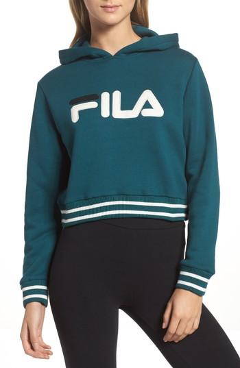Women's Fila Penelope Crop Hoodie - Green