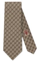 Men's Gucci Arend Print Silk Tie, Size - White