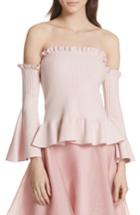 Women's Milly Pintuck Off The Shoulder Top - Pink