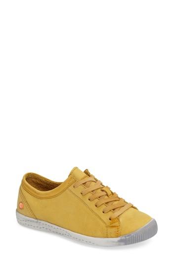 Women's Fly London Isla Distressed Sneaker Us / 35eu - Yellow
