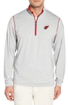 Men's Cutter & Buck Meridian - Arizona Cardinals Regular Fit Half Zip Pullover, Size - Red