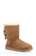 Women's Ugg Bailey Bow Genuine Shearling Bootie M - Brown