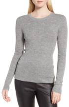Women's Nordstrom Signature Ribbed Cashmere Sweater - Grey