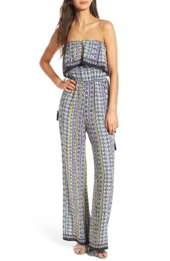 Women's Astr The Label Paloma Off The Shoulder Jumpsuit - Blue