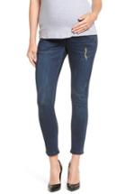 Women's The Urban Ma Distressed Skinny Maternity Jeans - Blue