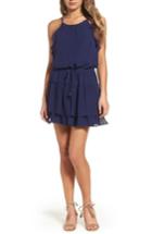 Women's Greylin Tami Ruffle Halter Minidress - Blue