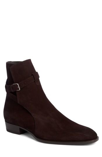 Men's Saint Laurent Wyatt Jodhpur Boot Us / 41eu - Burgundy