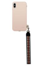 Rebecca Minkoff Iphone X Leather Wristlet Case - Pink