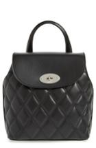 Mulberry Mini Bayswater Quilted Calfskin Leather Convertible Backpack - Black
