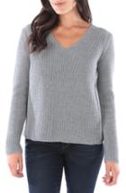 Women's Kut From The Kloth Danielle V-neck Sweater - Grey