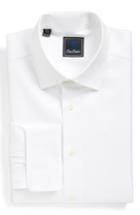 Men's David Donahue Regular Fit Texture French Cuff Dress Shirt .5 - 32/33 - White