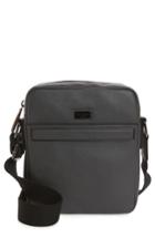 Men's Ted Baker London Gomera Faux Leather Mini Flight Bag - Grey