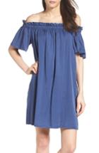 Women's French Connection Stayton Off The Shoulder Dress - Blue