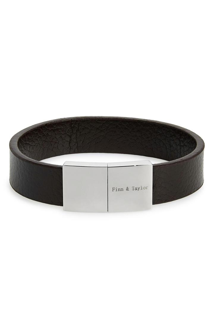 Men's Finn & Taylor Leather Bracelet