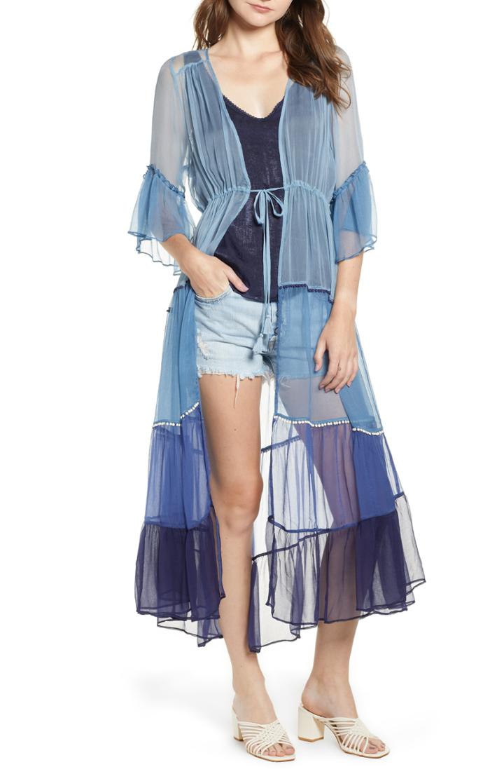Women's New Friends Colony Tiered Kimono - Blue