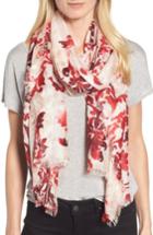 Women's Nordstrom Heirloom Damask Cashmere & Silk Scarf, Size - Pink
