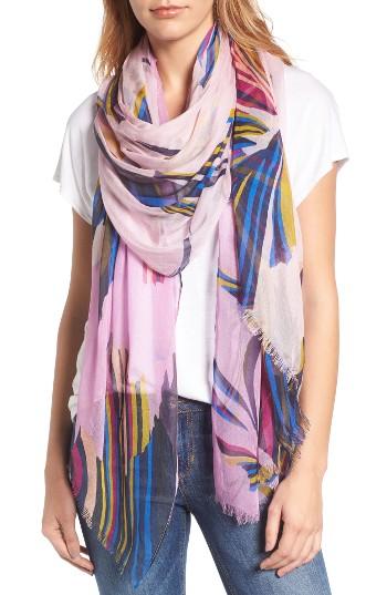 Women's Halogen Leaf Tumble Scarf, Size - Purple