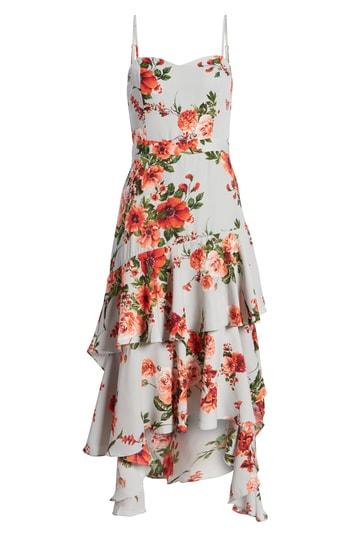 Women's Leith Floral High/low Dress, Size - Grey