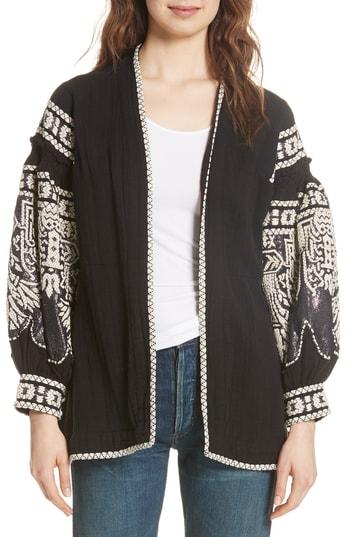 Women's Mes Demoiselles Petrushka Embroidered Jacket - Black