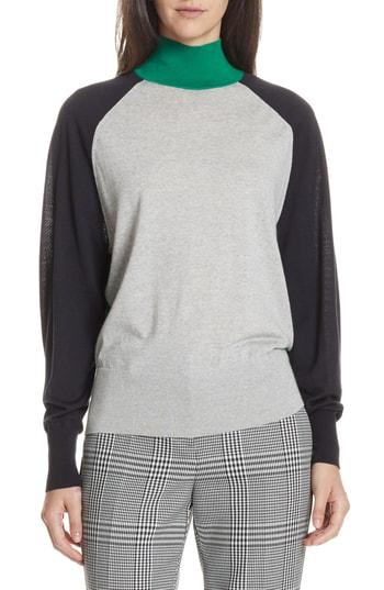 Women's Boss Fanarea Tricolor Wool Pullover - Grey