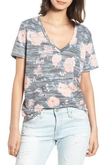 Women's Splendid Floral Tee - Blue