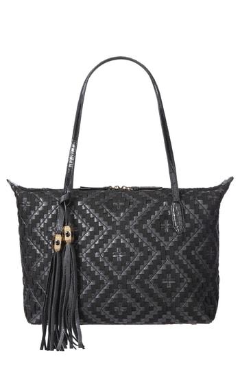 Eric Javits Kena Woven Water Resistant Tote - Black