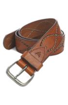 Men's Trask 'shilo' Belt - Saddle Tan Steer