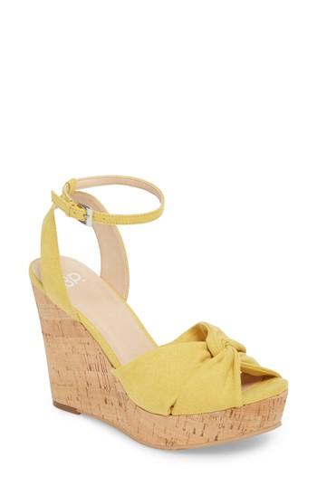 Women's Bp. Arya Platform Wedge Sandal M - Yellow