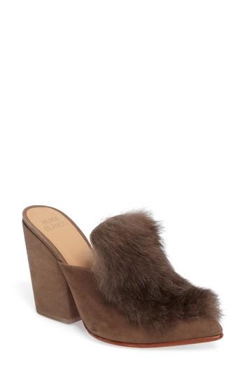 Women's Huma Blanco Marietta Genuine Alpaca Hair Mule Us / 37eu - Beige