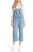 Women's The Great. The Shop Embroidered Overalls - Blue