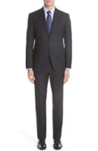 Men's Emporio Armani M-line Trim Fit Stripe Wool Sport Coat