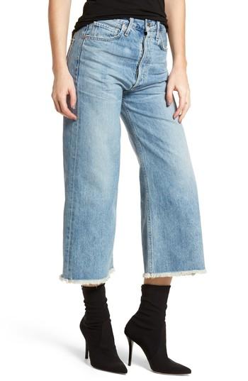 Women's Citizens Of Humanity Emma High Waist Crop Wide Leg Jeans - Blue