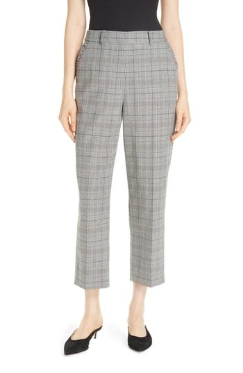 Women's Kate Spade New York Mod Plaid Crop Pants - Grey