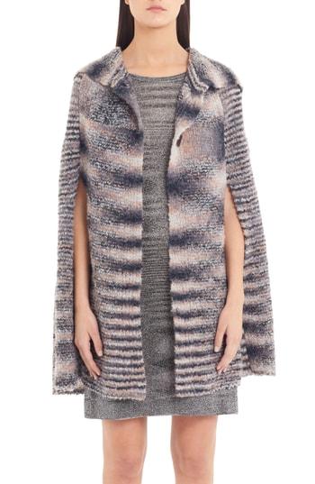 Women's Missoni Wool & Alpaca Blend Cape Us / 40 It - Black
