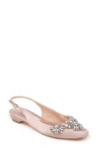 Women's Badgley Mischka Shayla Slingback Flat M - Beige