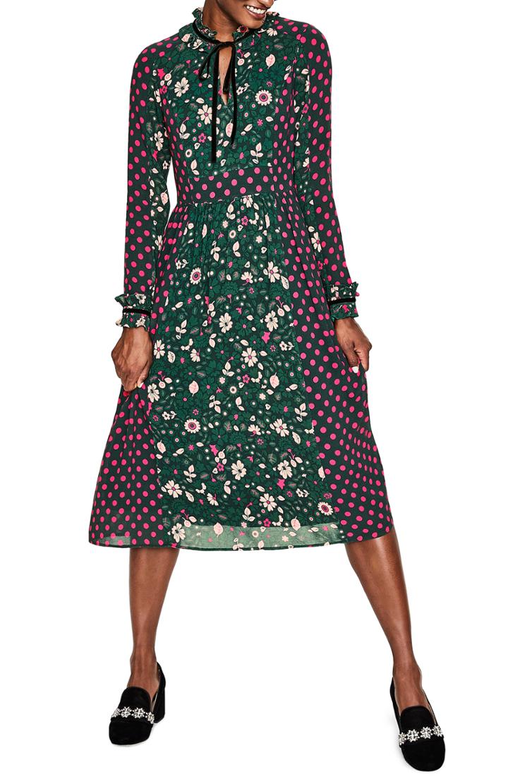 Women's Boden Cecilla Midi Dress - Green