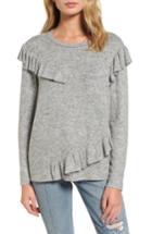 Women's Bp. Ruffle Knit Top, Size - Grey