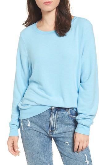 Women's Wildfox 'baggy Beach Jumper' Pullover, Size - Blue